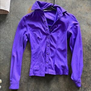 Chic Purple Button-Up Shirt